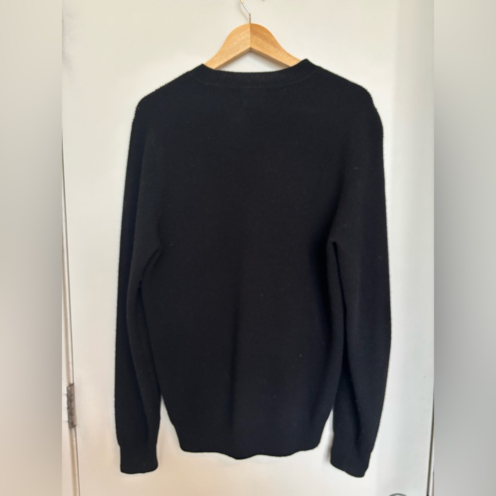Massimo Dutti, Black Wool Sweater, Mens M - Picture 2 of 7